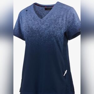 Koi Lite Basics Ombre V-Neck Scrub Tops XS NWOT